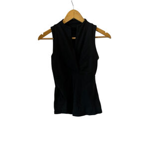 Lululemon Black Sleeveless Wrap Tank Top Women’s Athletic Yoga Training